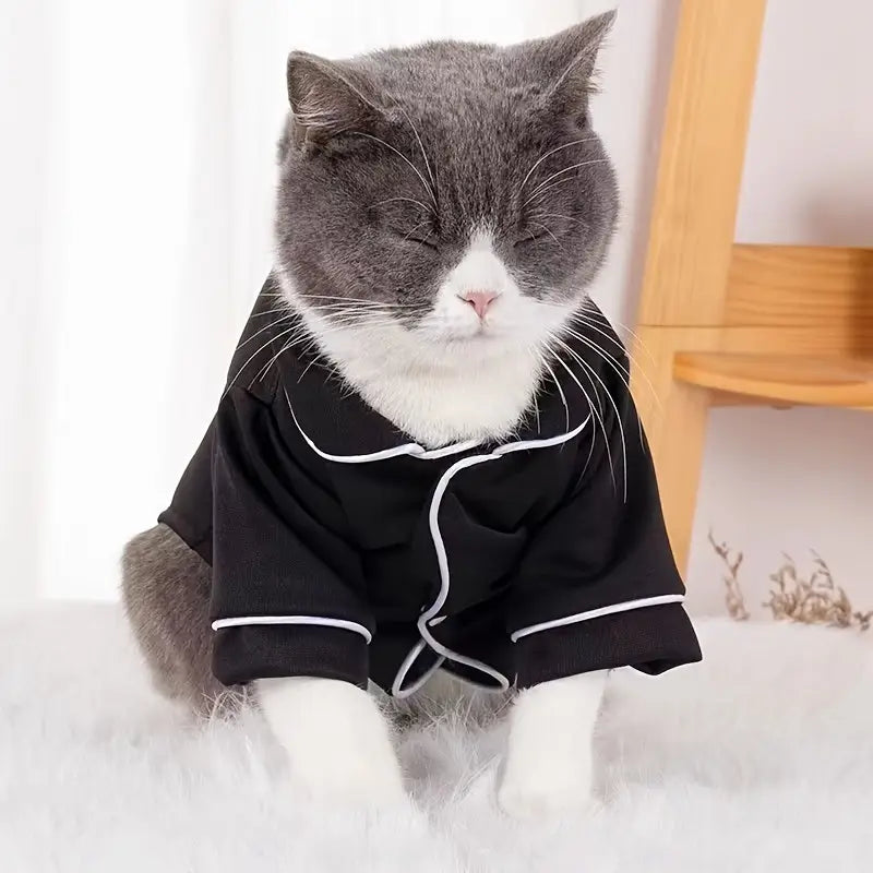 Pyjamas Confortables et Mignons pour Chats et Petits Chiens - Style Victorien