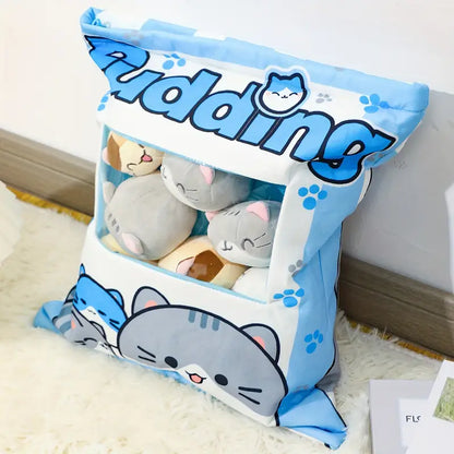 Peluches Oreiller Snack Mignon Cats