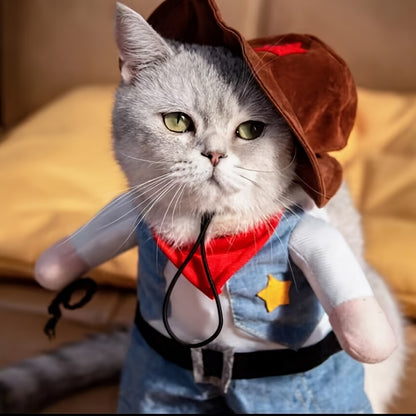 Costume de Cowboy Mignon pour Chiens et Chats