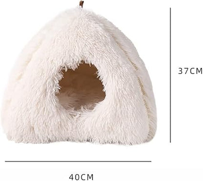 Lit Igloo Douillet pour Chats et Petits Chiens