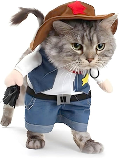 Costume de Cowboy Mignon pour Chiens et Chats