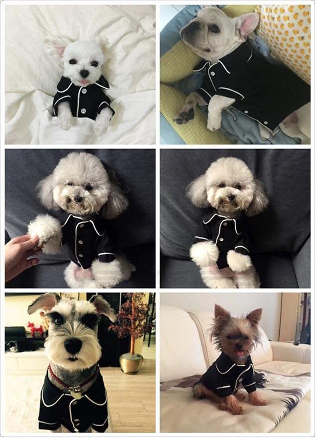 Pyjamas Confortables et Mignons pour Chats et Petits Chiens - Style Victorien