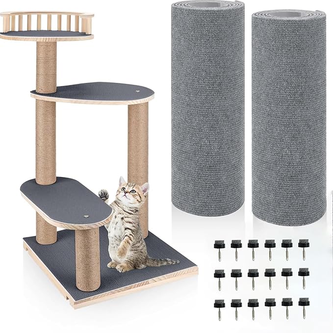 L'Indispensable Tapis Griffoir Auto-Adhésif pour Chat (Lot de Trois)