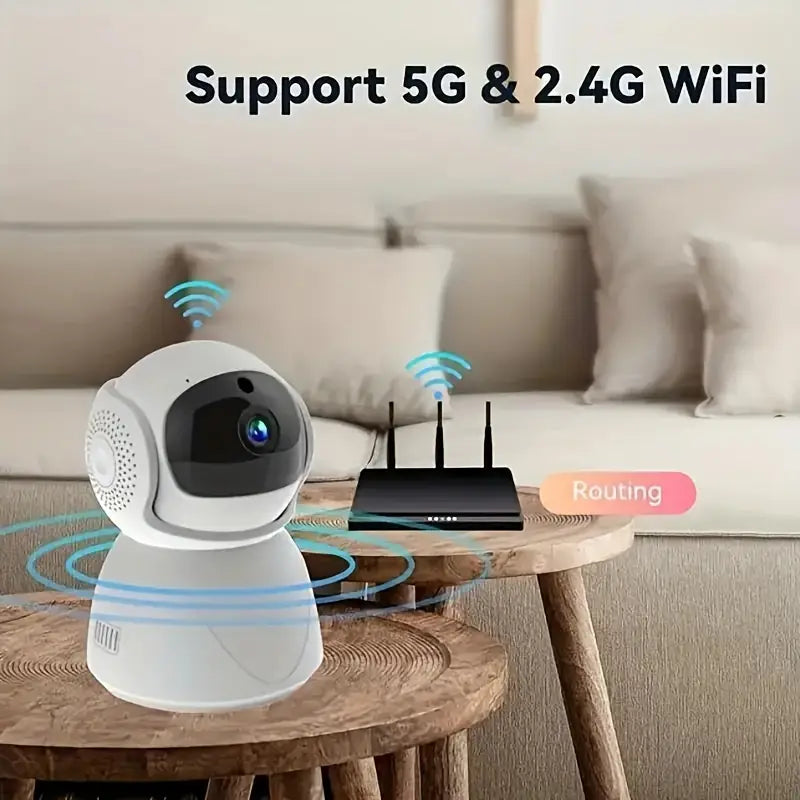 Superbe Caméra de Surveillance 3 Méga pixel & 5G WiFi - Sécurité Intelligente pour Animaux et Maison