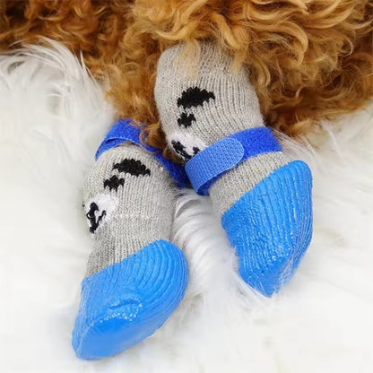 Chaussettes Imperméables à Motif Animal pour Chat