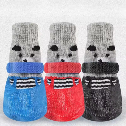 Chaussettes Imperméables à Motif Animal pour Chat