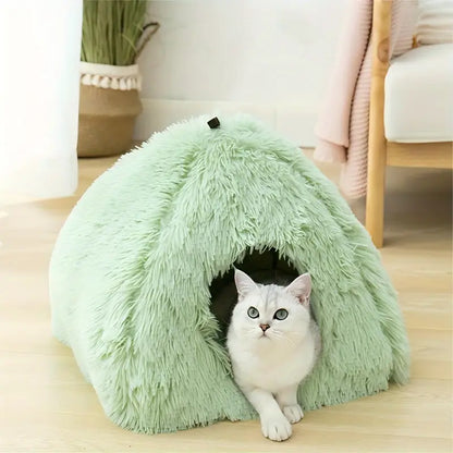 Lit Igloo Douillet pour Chats et Petits Chiens