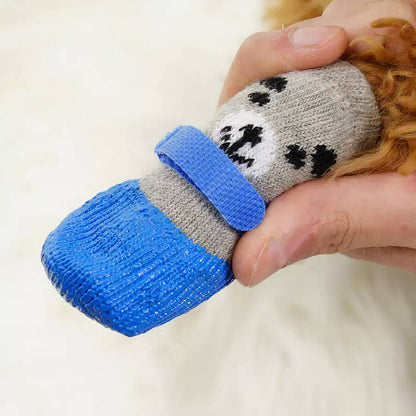 Chaussettes Imperméables à Motif Animal pour Chat