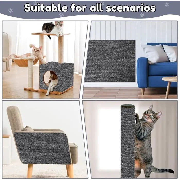 L'Indispensable Tapis Griffoir Auto-Adhésif pour Chat (Lot de Trois)